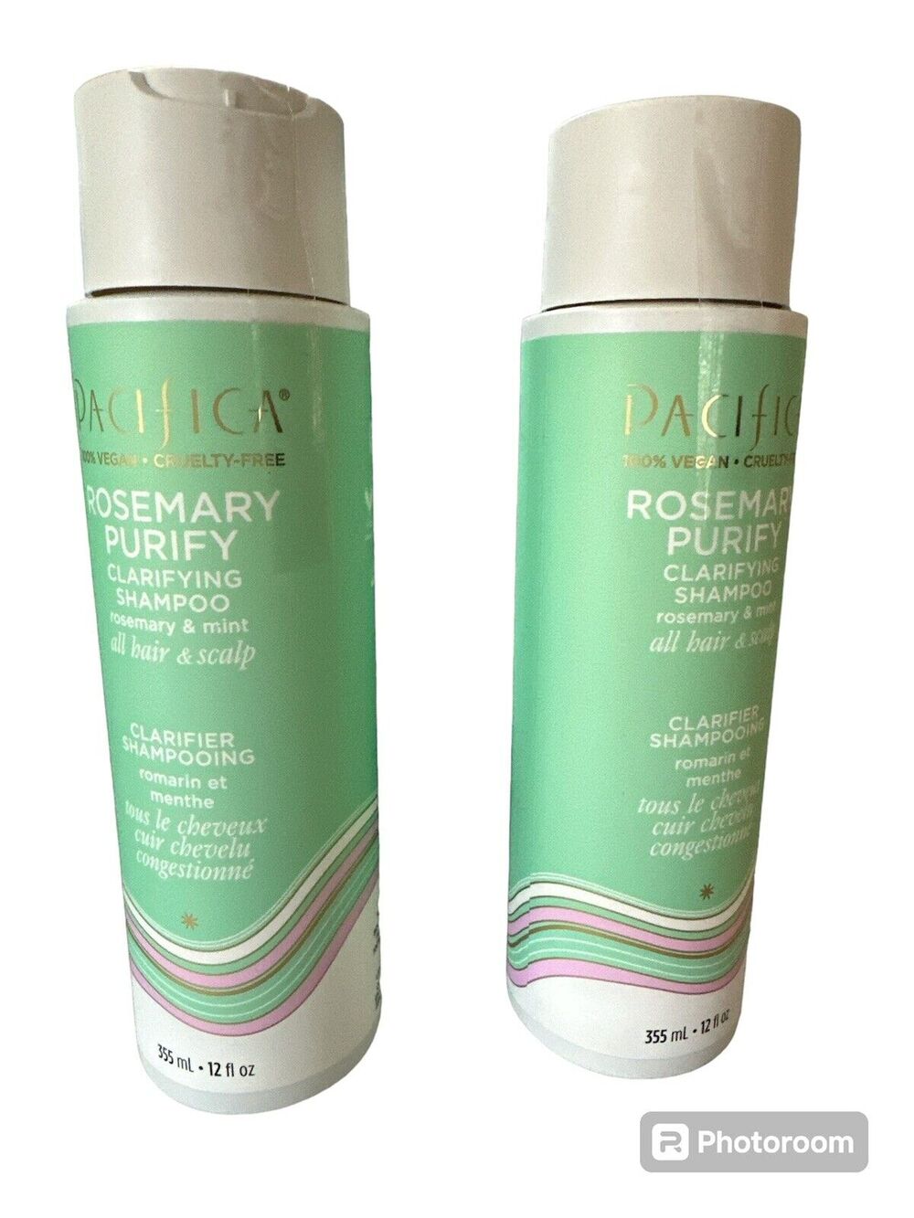 Pacifica Shampoo Bundle 2x Rosemary Mint Full Sz